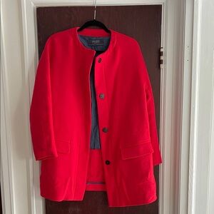 Red Wool Blend women's Coat